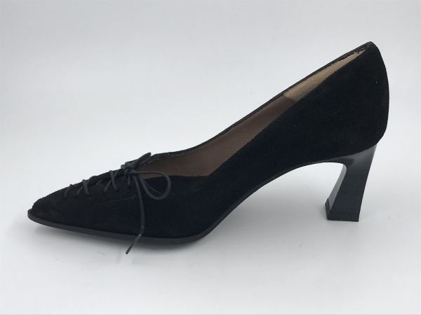 Hispanitas dam pump suède zwart (HI264951 velour black) - Stiletto Schoenen (Oudenaarde)