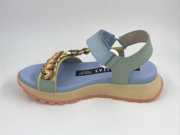 Hispanitas dam sandaal led multi blauw (HV253898 maui V25 multi blauw) - Stiletto Schoenen (Oudenaarde)