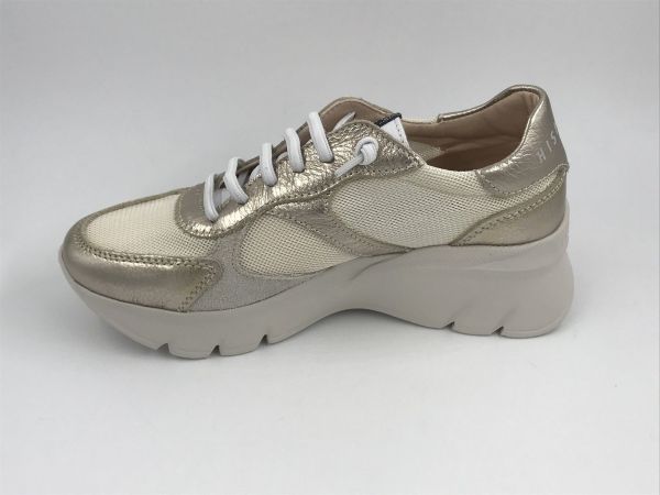 Hispanitas dam sneaker led wit/goud (CHV253819 Habana V5 wit/goud) - Stiletto Schoenen (Oudenaarde)