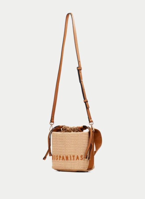 Hispanitas handtas raffia ecru (BV253837 bolsos rafia V25 natural) - Stiletto Schoenen (Oudenaarde)