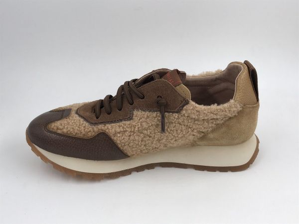 Hispanitas sneaker led/wol camel (HI254209 bolero avellana tedi biscuit) - Stiletto Schoenen (Oudenaarde)