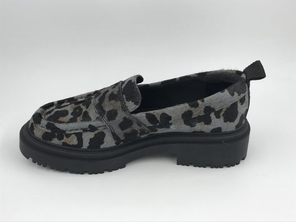 Hoff dam moc leopard grijs (leopard gris) - Stiletto Schoenen (Oudenaarde)