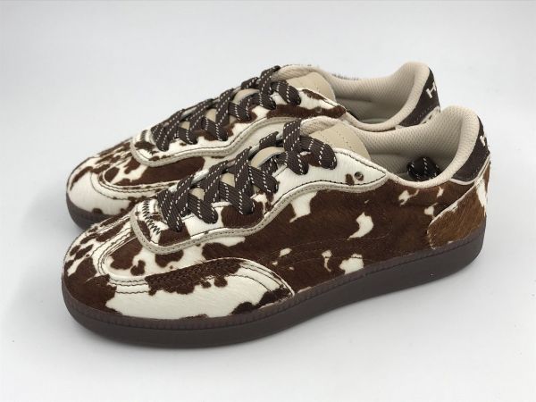 Hoff dam sneaker multi bruin print (park cowprint brown) - Stiletto Schoenen (Oudenaarde)