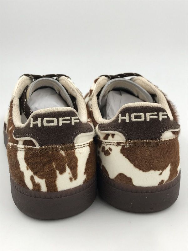 Hoff dam sneaker multi bruin print (park cowprint brown) - Stiletto Schoenen (Oudenaarde)