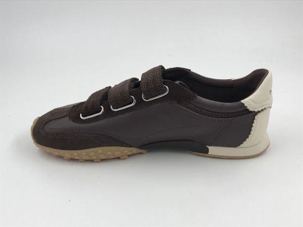 Hoff dam sneaker multi bruin (bridge velcros chocolate) - Stiletto Schoenen (Oudenaarde)
