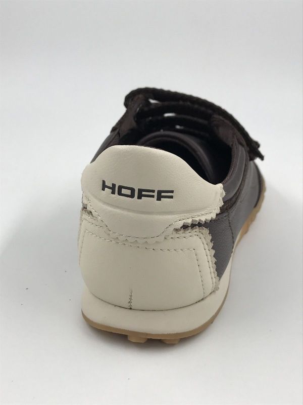 Hoff dam sneaker multi bruin (bridge velcros chocolate) - Stiletto Schoenen (Oudenaarde)