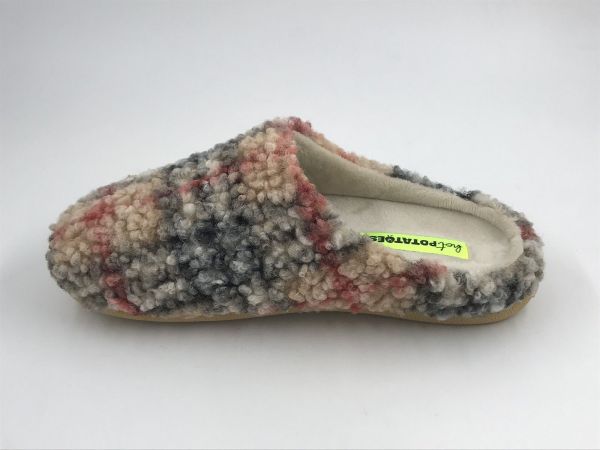 hot potatoes dam pantoffel beige (HP92208 beige multi) - Stiletto Schoenen (Oudenaarde)