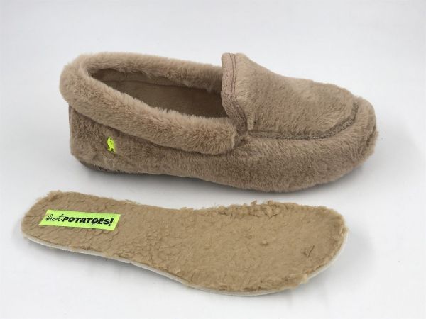 hot potatoes dam pantoffel taupe (HP80936 taupe) - Stiletto Schoenen (Oudenaarde)