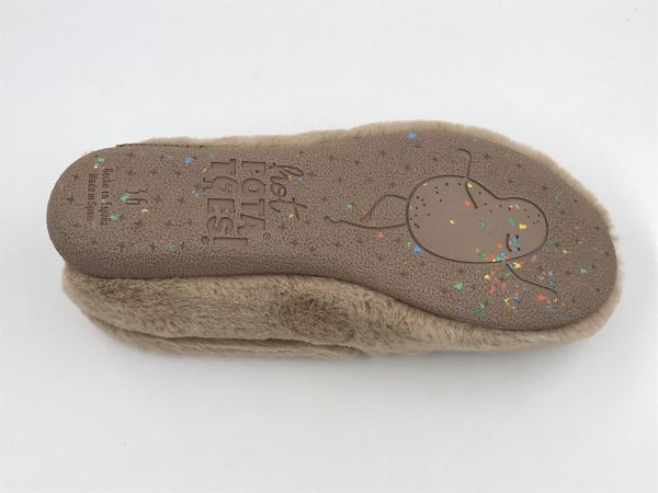 hot potatoes dam pantoffel taupe (HP80936 taupe) - Stiletto Schoenen (Oudenaarde)