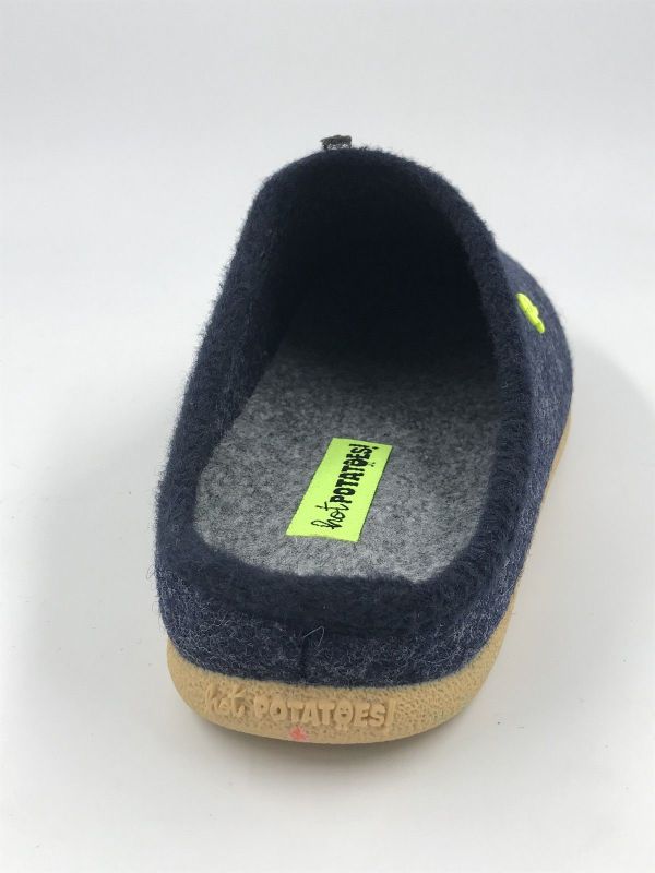 hot potatoes her pantoffel blauw (HP92209 navy) - Stiletto Schoenen (Oudenaarde)