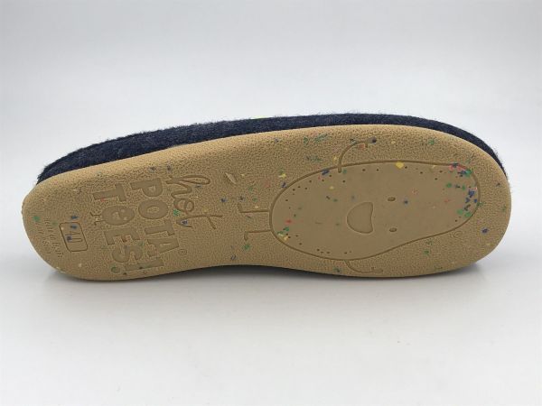 hot potatoes her pantoffel blauw (HP92209 navy) - Stiletto Schoenen (Oudenaarde)