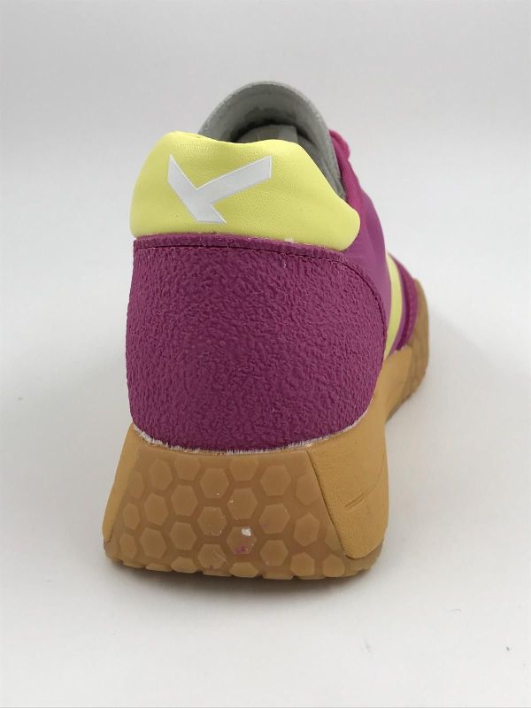 Kehnoo dam runner textiel fuxia/lime (KW9752 purple/lime) - Stiletto Schoenen (Oudenaarde)