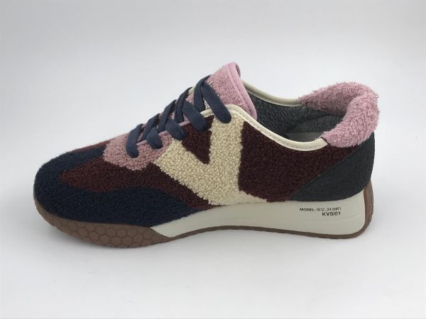 Kehnoo dam runner textiel navy/bordeau (w24111kw9724 navy/bordeaux) - Stiletto Schoenen (Oudenaarde)