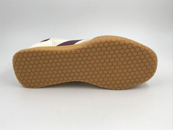 Kehnoo her runner textiel wit/bordeaux (KM9753 white/bordeaux) - Stiletto Schoenen (Oudenaarde)