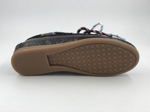 Kirruna dam bootschoen led snake burgund (Moc 10) - Stiletto Schoenen (Oudenaarde)