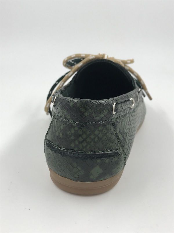 Kirruna dam bootschoen led snake groen (Moc 11) - Stiletto Schoenen (Oudenaarde)