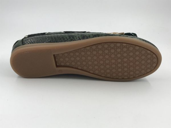 Kirruna dam bootschoen led snake groen (Moc 11) - Stiletto Schoenen (Oudenaarde)