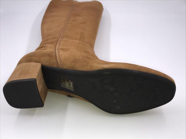 Lamica dam Llaars suède cognac (QUELA large) - Stiletto Schoenen (Oudenaarde)