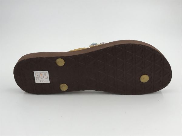 Lazamani dam slipper beach bruin (LA77002 brown) - Stiletto Schoenen (Oudenaarde)