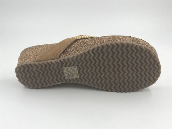 Lazamani dam slipper led beige (LA75926 beige mare toe) - Stiletto Schoenen (Oudenaarde)