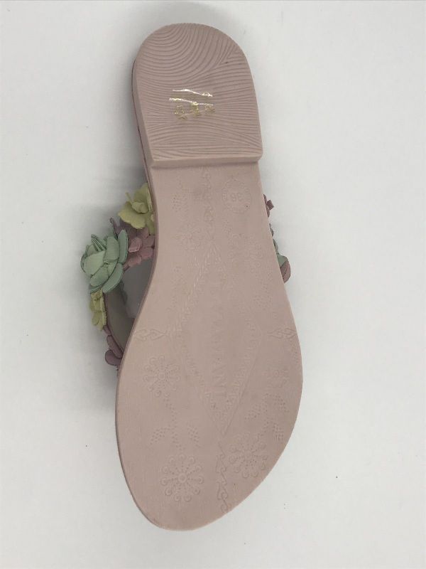 Lazamani dam slipper led lilac (LA33801 lilac cathelijne multi flowers) - Stiletto Schoenen (Oudenaarde)