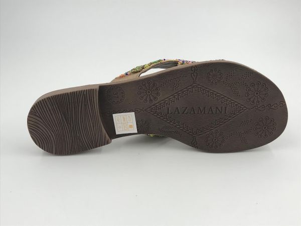 Lazamani dam slipper led multi strass (LA75363 multi) - Stiletto Schoenen (Oudenaarde)