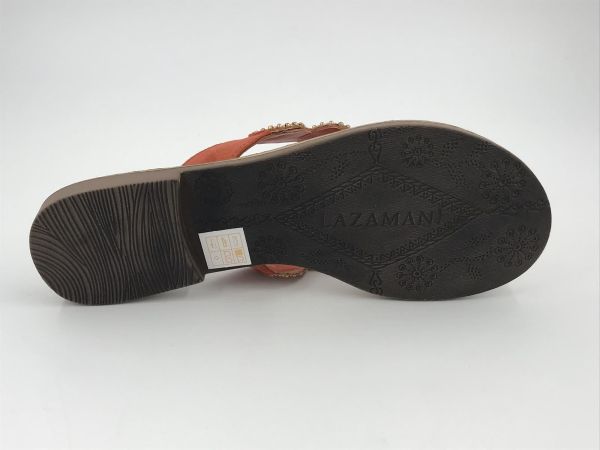 Lazamani dam slipper led strass coral (LA75453 coral) - Stiletto Schoenen (Oudenaarde)
