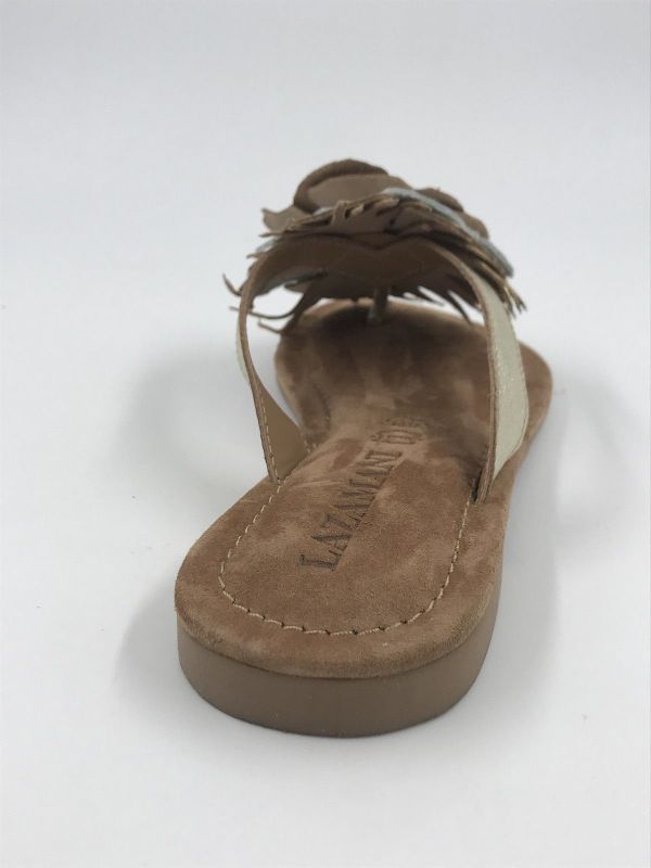 Lazamani dam slipper metled gold (LA33796 gold hilde flower) - Stiletto Schoenen (Oudenaarde)