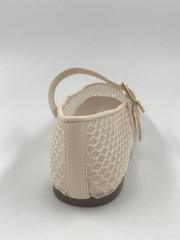 Liu Jo dam ball led/mesh off white (SA6147TX267S1400 brigitte 15 ballerina net milk) - Stiletto Schoenen (Oudenaarde)