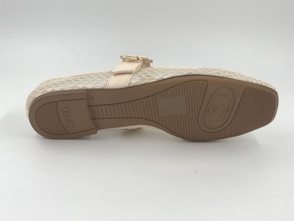 Liu Jo dam ball led/mesh off white (SA6147TX267S1400 brigitte 15 ballerina net milk) - Stiletto Schoenen (Oudenaarde)