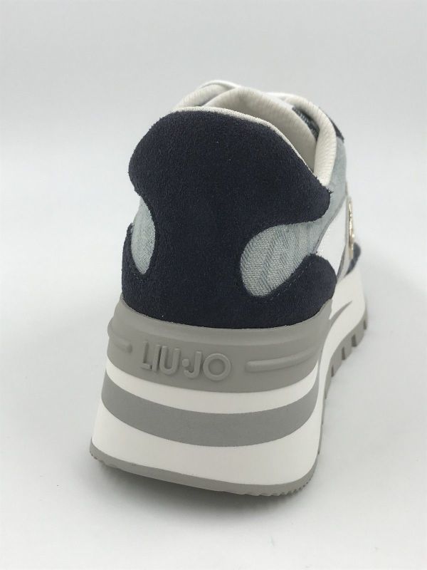 Liu Jo dam run led/textiel blauw/wit (BA6035PX827S3361 amazing 42 sneaker calf leather) - Stiletto Schoenen (Oudenaarde)