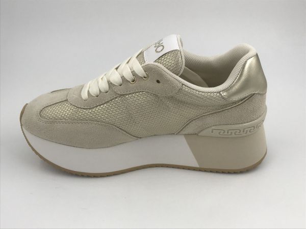 Liu Jo dam runner led/tex beige (BA5035PX618S3666 dreamy02 cow suede) - Stiletto Schoenen (Oudenaarde)