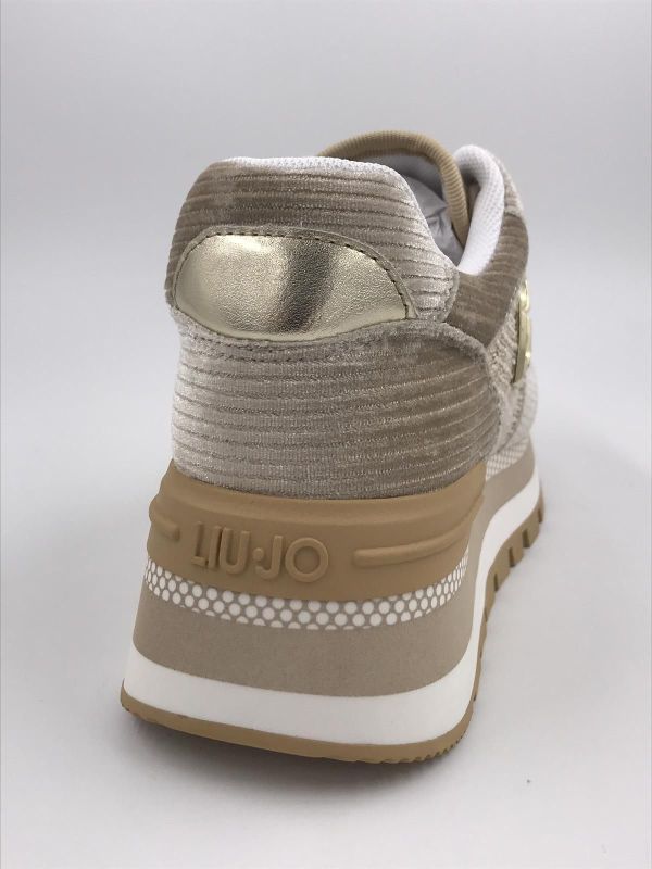 Liu Jo dam runner led/tex beige (BF4053TX432S1802 amazing23 lurex velvet) - Stiletto Schoenen (Oudenaarde)