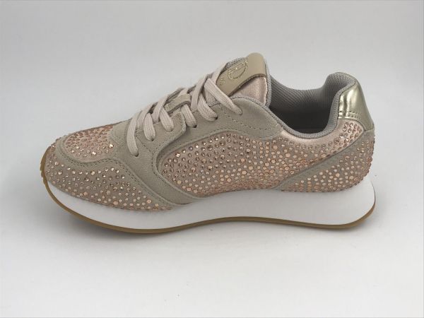 Liu Jo dam runner led/tex nude (BA5087PX62600178 vibe 03-cow suède satin) - Stiletto Schoenen (Oudenaarde)