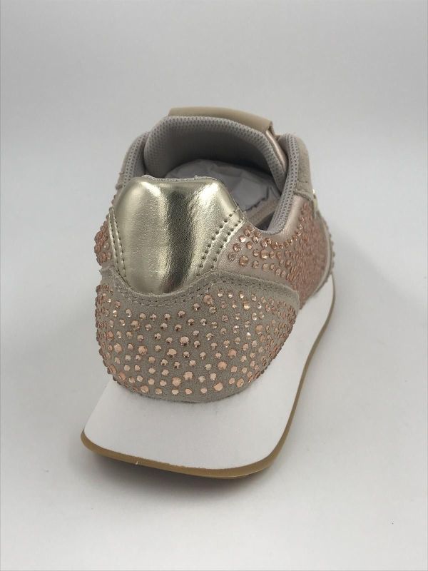 Liu Jo dam runner led/tex nude (BA5087PX62600178 vibe 03-cow suède satin) - Stiletto Schoenen (Oudenaarde)