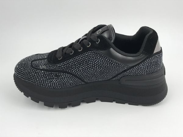 Liu Jo dam runner led/tex zwart (BF4053TX28822222 amazing23 microfiber st) - Stiletto Schoenen (Oudenaarde)