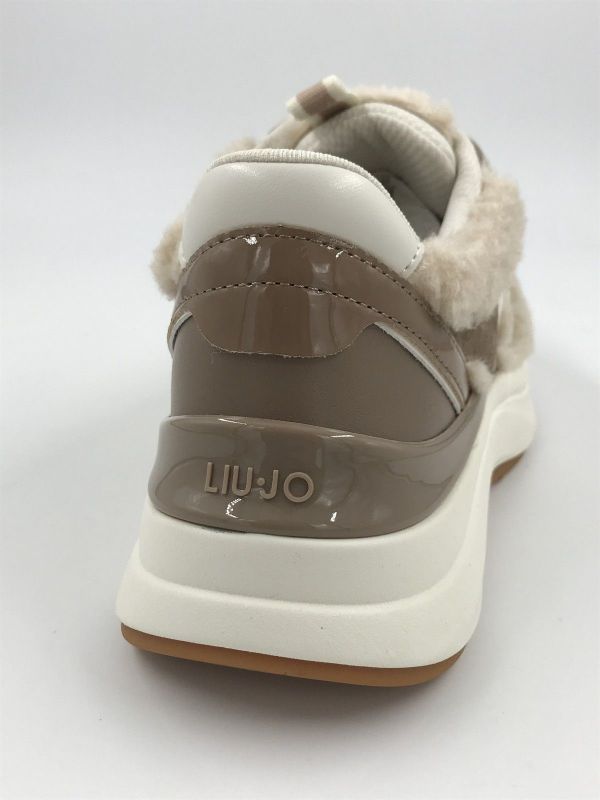 Liu Jo dam runner led wol bruin multi (BF6029TX554S4182 stardust 01 curly fur) - Stiletto Schoenen (Oudenaarde)
