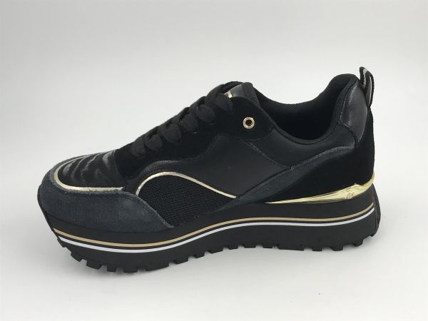 Liu Jo dam runner led zwart (BF4007PX38022222 maxi wonder73 cow) - Stiletto Schoenen (Oudenaarde)