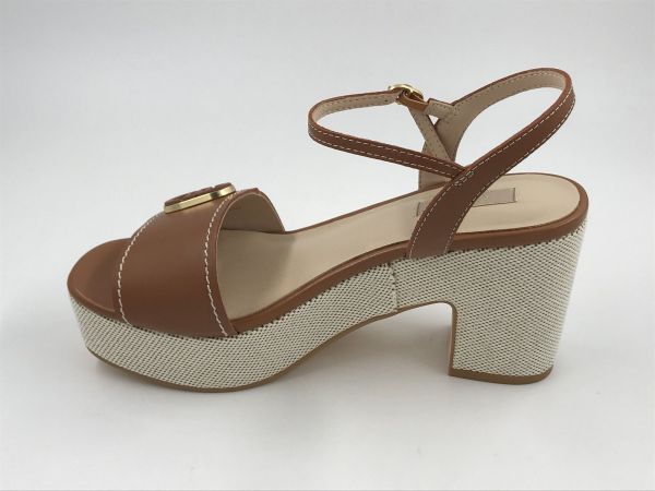 Liu Jo dam sand led cognac (SA6119P0102S3804 harper 04 sandal calf saddle) - Stiletto Schoenen (Oudenaarde)