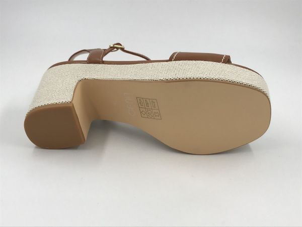 Liu Jo dam sand led cognac (SA6119P0102S3804 harper 04 sandal calf saddle) - Stiletto Schoenen (Oudenaarde)