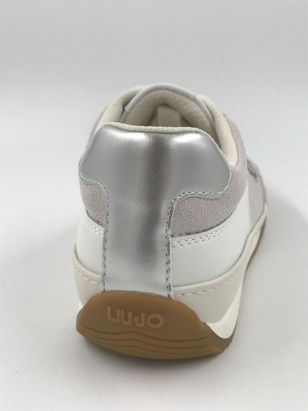 Liu Jo dam sneaker led/suède ecru (BA6039PX31001111 lewis 01 sneaker cow suède/calf) - Stiletto Schoenen (Oudenaarde)