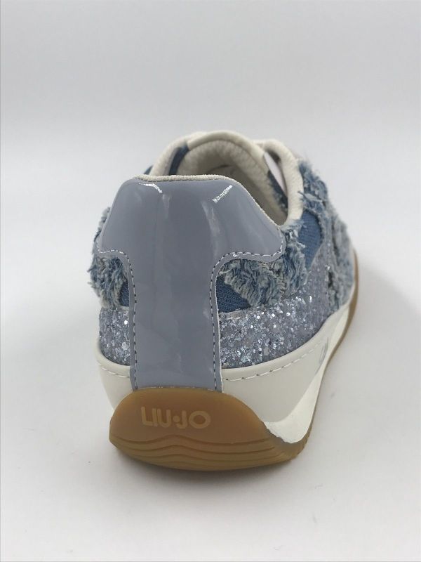Liu Jo dam sneaker led/tex jeans (BA6093TX54300009 lewis 04 sneaker denim strass) - Stiletto Schoenen (Oudenaarde)