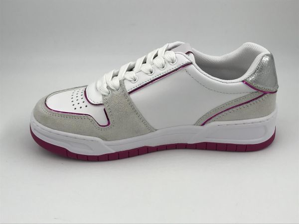 Liu Jo dam sneaker led wit/fuxia (BA3095PX310S1021 gyn 21) - Stiletto Schoenen (Oudenaarde)