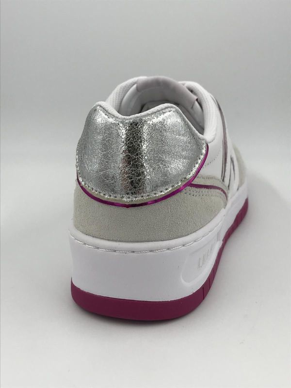 Liu Jo dam sneaker led wit/fuxia (BA3095PX310S1021 gyn 21) - Stiletto Schoenen (Oudenaarde)