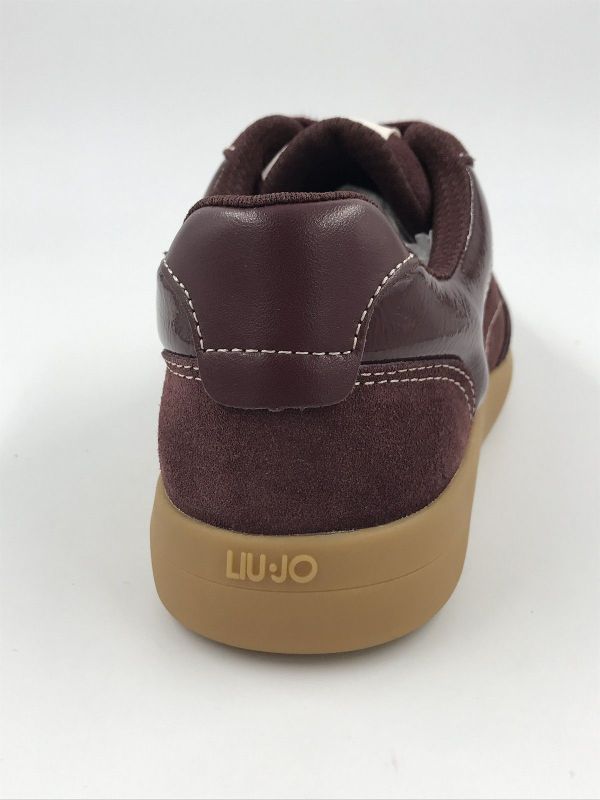Liu Jo dam sneaker suède bordeaux (BF6045PX245S3805 connor 01 cow suède) - Stiletto Schoenen (Oudenaarde)