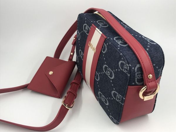 Liu Jo handtas blauw (AA5159D3200 camera case blu denim) - Stiletto Schoenen (Oudenaarde)