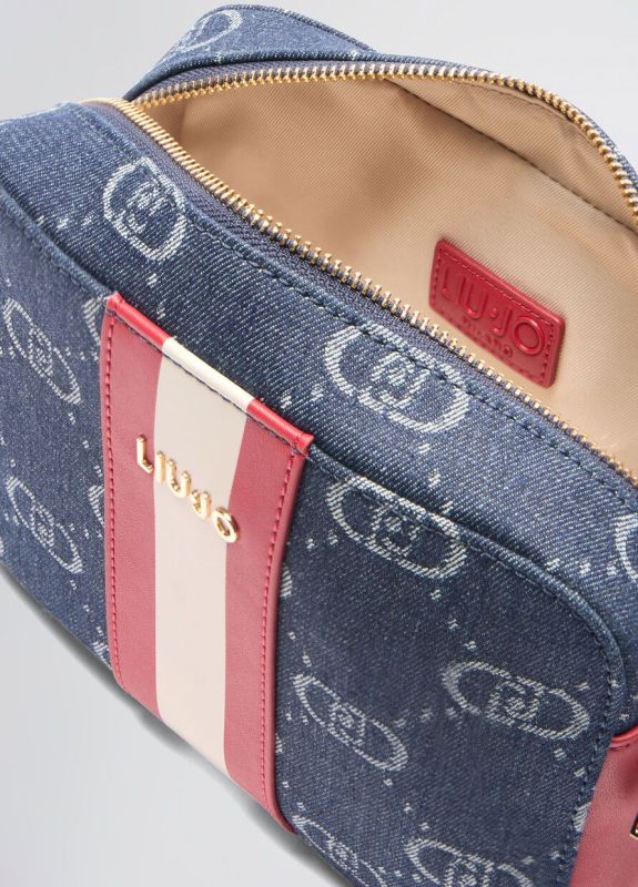Liu Jo handtas blauw (AA5159D3200 camera case blu denim) - Stiletto Schoenen (Oudenaarde)