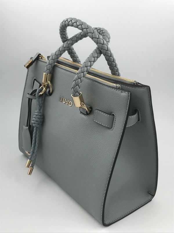 Liu Jo handtas blauw (AA6069E1012 satchel cloud) - Stiletto Schoenen (Oudenaarde)