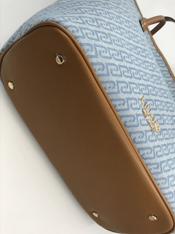 Liu Jo handtas blauw (AA6070T379A tote dusty blue) - Stiletto Schoenen (Oudenaarde)