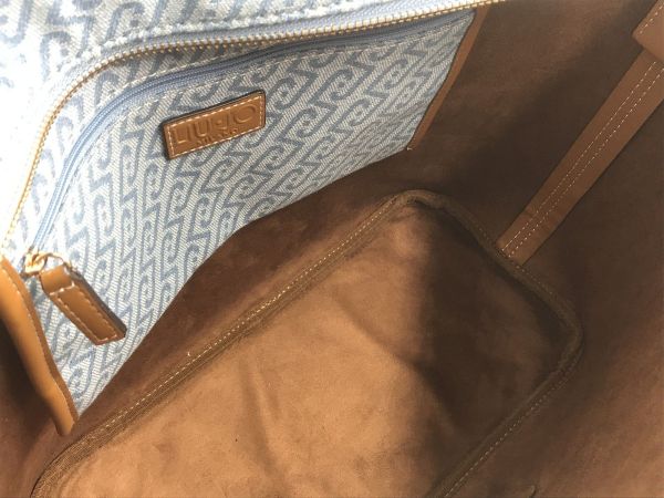 Liu Jo handtas blauw (AA6070T379A tote dusty blue) - Stiletto Schoenen (Oudenaarde)